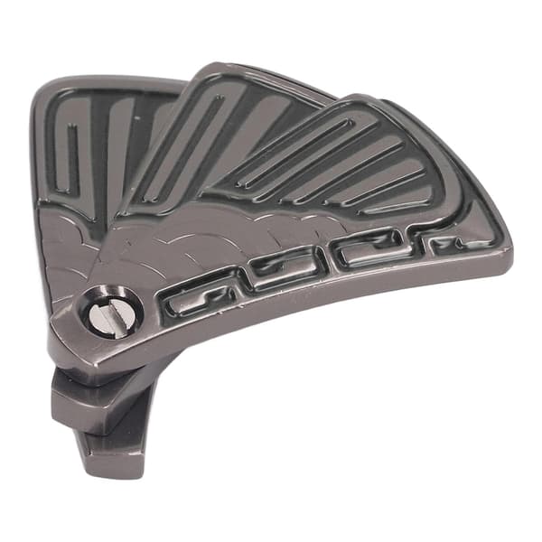 Push Slider Fidget Legetøj Foldbar Ventilator Magnetisk Stressaflastning Haptisk Rustfrit Stål Legetøj til Voksne Sort