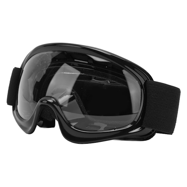 Dirt Bike Goggles för barn Slagtålighet UV-skydd Motorcykelglasögon för utomhuscykling Ski ATV Off Road Racing Svart