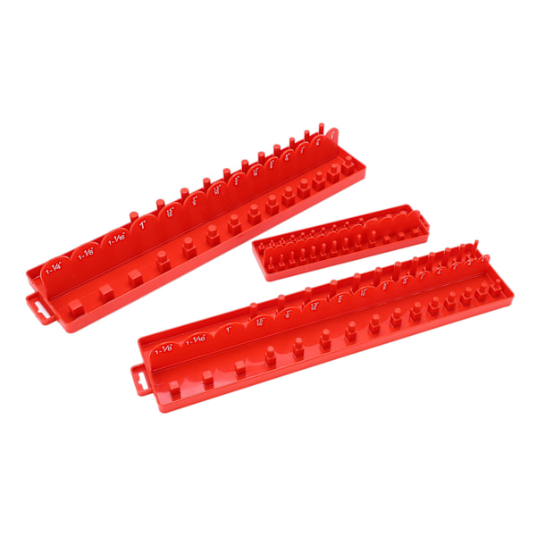 3-pack Socket Organizer Fack Set - Förvaring av Hylsor - Multifunktionell för Bilreparation Verktygslåda