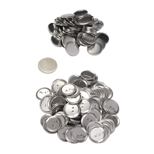 100 Sarjaa Tyhjiä Pyöreitä Toimitusmerkkineulasarjoja Monikäyttöinen Innovatiivinen Metallinappimerkkisarja DIY-askarteluun 58mm/2.28in