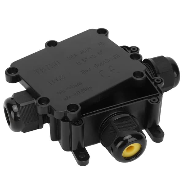 Waterproof Junction Box 3-Way Outdoor Electrical Cable Connector Case IP68 TB730