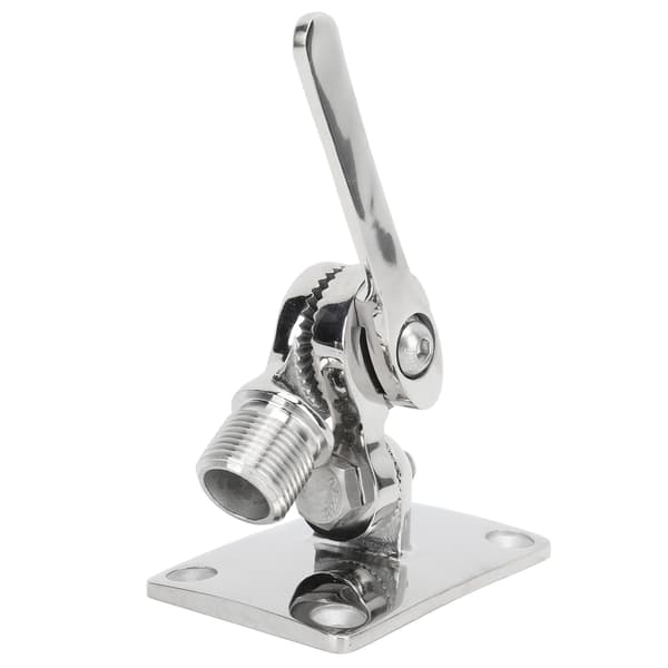 Marine VHF Antenne Basemontering 93 X 64mm Rustfrit Stål Justerbar Montering Basebeslag Til Båd Yacht