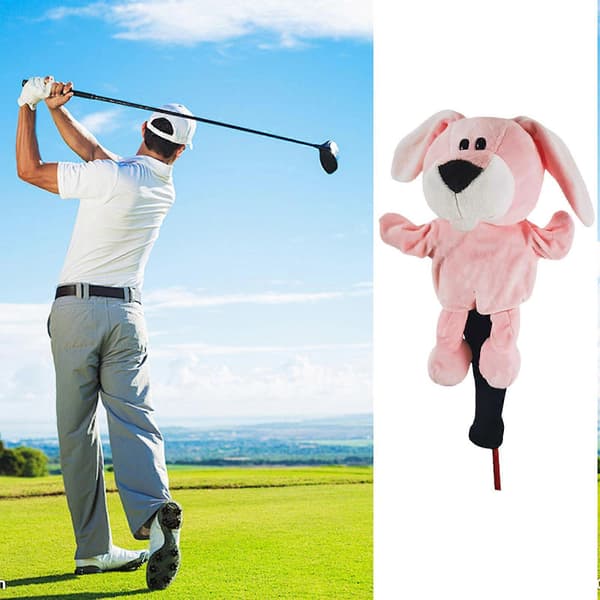 Bæredygtigt Plys Golf Træcover Unikt Dyregolfkøllecover til Trækøller rabbit
