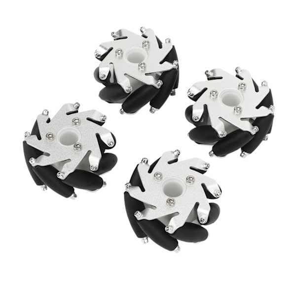 4 kpl 60 mm omnipyöriä, alumiiniseos, omnipyöräsetti, 2 vasenta, 2 oikeaa, 14159