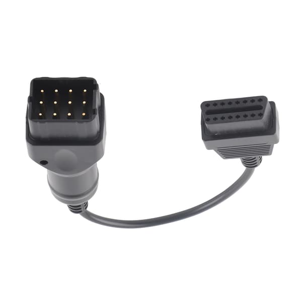12-pin til 16-pin OBD2-kontaktkabel OBDII-adapter Biltilbehør
