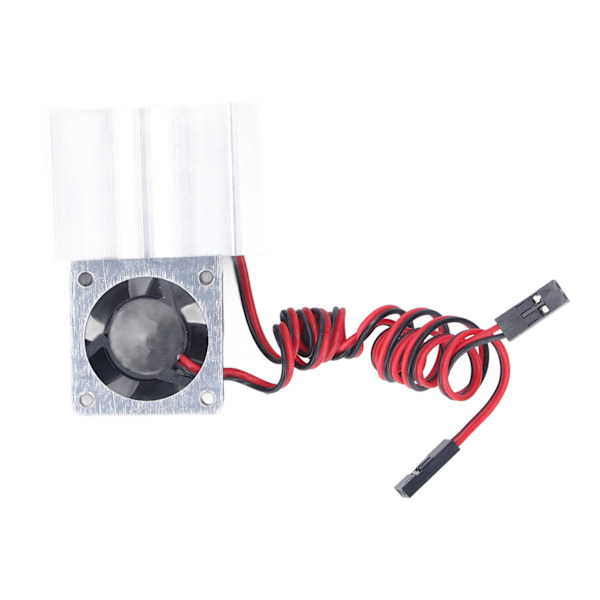 DC 5V RC Køleplade Højhastigheds Blæsermotor Køleventilator Sæt til Traxxas Slash 4×4 VXL 1/10 RC Bil Sølv