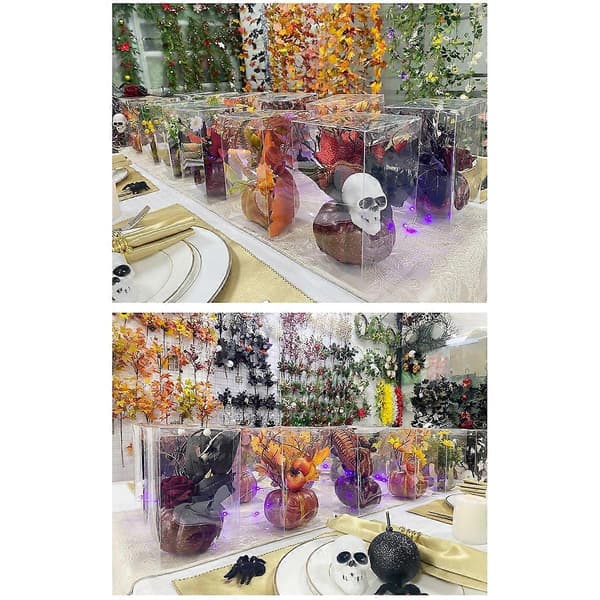 Høst Kunstig Gresskarpynt Lønneblader Bær Borddekorasjon Hjemmefest Halloweenpynt Q5
