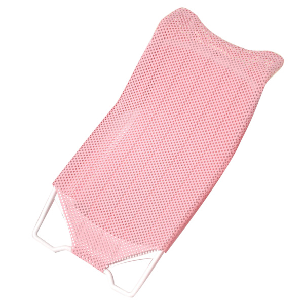 Baby Badekar Net Stativ Universal Justerbar Højde Behagelig Stabil Baby Bade Sæde Støtte til Hjemme Rejse Rosa