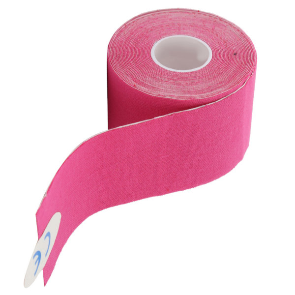 5cm*5m Bomullsstrapping for Muskelskader Elastisk Lim Sport Tape Rosa