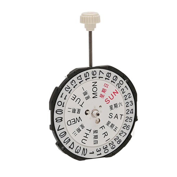 SL28 Dual Calendar Quartz Movement 3 Hands Watch Movement Ersättningsdelar Tillbehör för urmakare