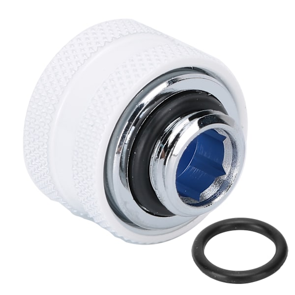 Quick Twist Connector G1/4 Ydre Gevind Beslag til Computer Vandkøling Hard TubeWhite