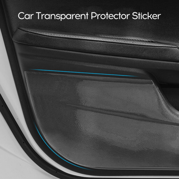 Skyddsdekal för bil genomskinlig baklucka, osynlig anti-kollisionslist dörrfälgskydd biltillbehör, modell: 339