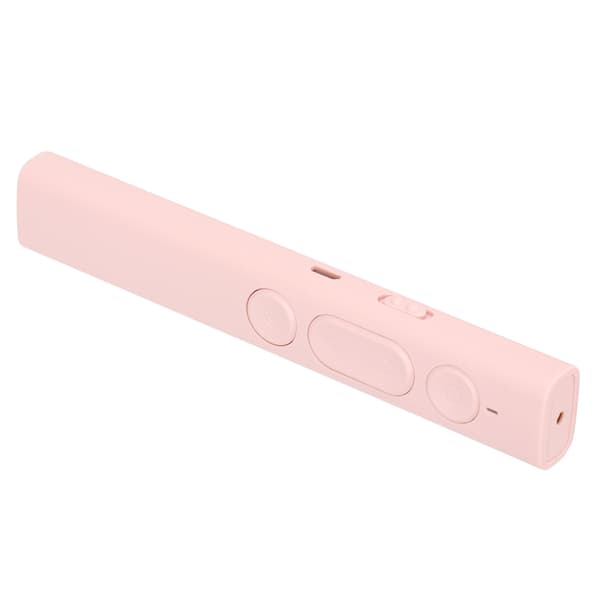 Presentation Clicker Litiumbatteri Laddning USB Ergonomisk Design Låg Strålning 2.4G Hög Känslighet Chip Pointer Rosa