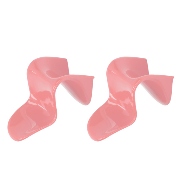 2st Miniatyrstol 1/6 skala Casual Söt stil DIY liten plastmaterial 14x9x8cm Dockhusleksaker för prydnadssaker Rosa