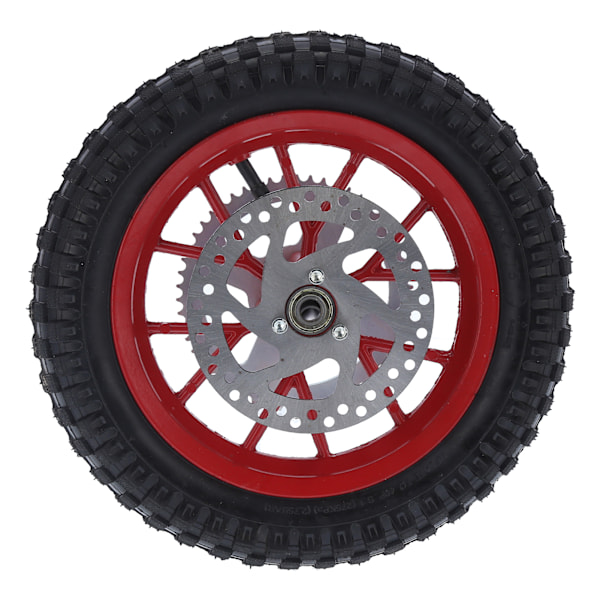 12,5 x 2,75 tum minicykel bakhjul Antisladd gummi stållegering för 47cc 49cc 2-takts Dirt Bike (röd)