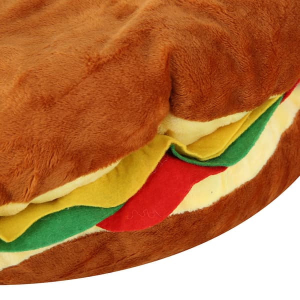 Simulation Hamburger Cushion Sofa Lumbar Pillow Super Soft Children's Household Throw Pillow