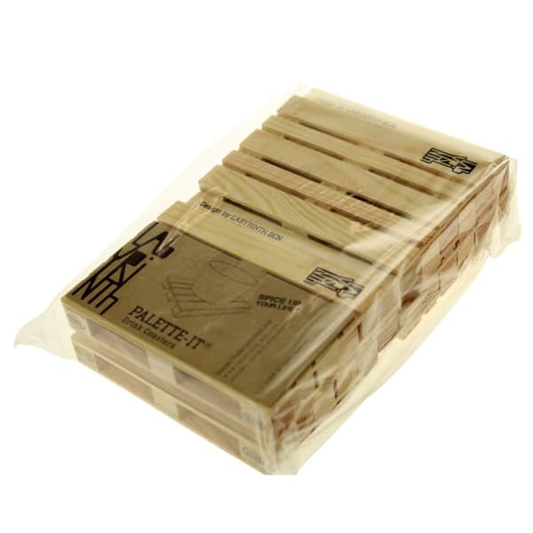 Labyrinth Palleformede underlag 8 stk Brun brown