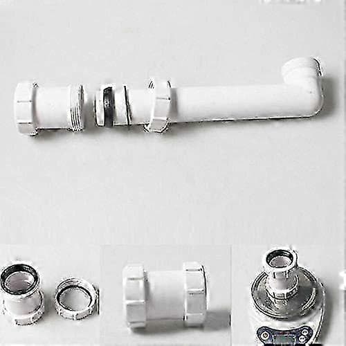 40 mm rett PVC-kompresjonskobling for 1/2\" badekaravløpsrør (1-pakning)