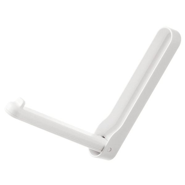 Foldable Clothes Hanger Wall Mount Retractable Drying Rack for Fabric Space Saving Punch Free Balcony Laundry White