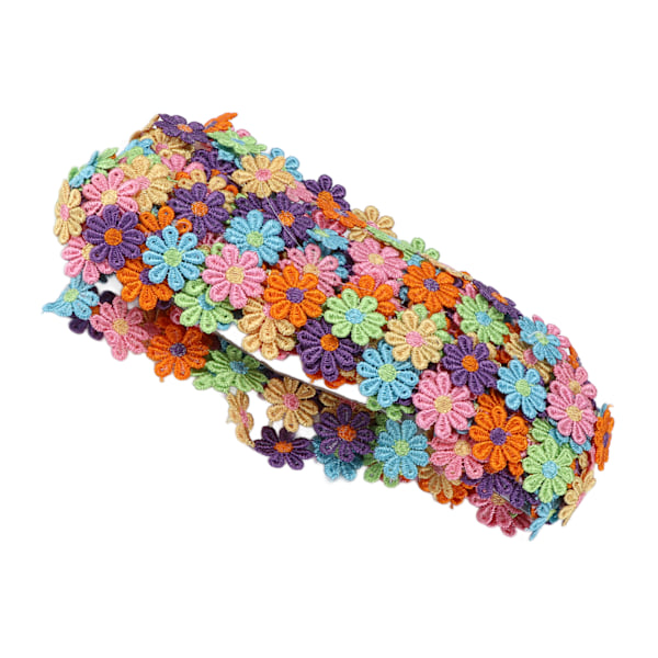 Blondekant Farverig Levende Dejligt Tusindfryd Mønster Bånd Scrapbooking Tilbehør til Tøj Armbånd