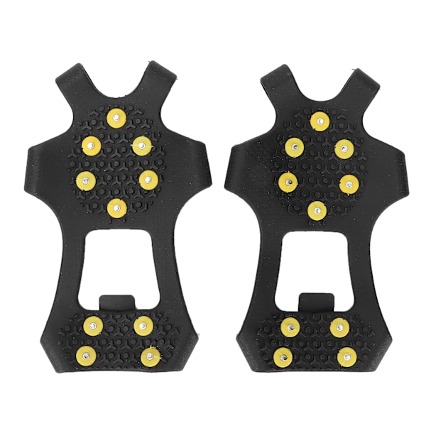 Is Piggebrodder Anti-Slip 10 Stål Pigge Vandring Traction Sne Grips Brodder (XL (4345))