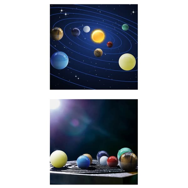 Simulation Solar System Cosmic Planet System Model Science Educational Toys Plastic Toy Ball Ornaments