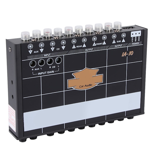 Bil 7 Bands Audio Bas Restaurering Digital Equalizer Lydkontrol IA-10