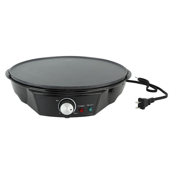 900W Electric Crepe Maker Griddle 30cm Nonstick Griddle Adjustable Temperature Control with Tools US Plug 110V