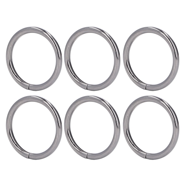 20 stk Metallringer 4x32mm Jern Solid Holdbar Multifunksjonell Utsøkt Metall O-ringer Grå