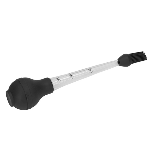 Kalkun Baster med Saucebørste Grill Olie Dryp Krydderier Værktøj Sauce Nål Sort