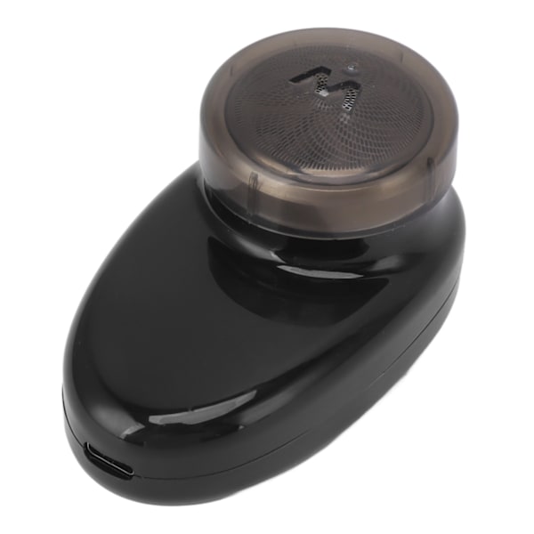 Mini Elektrisk skäggklippare Roterande Hårtrimmer USB Laddning Bärbar Trimmaskin Svart