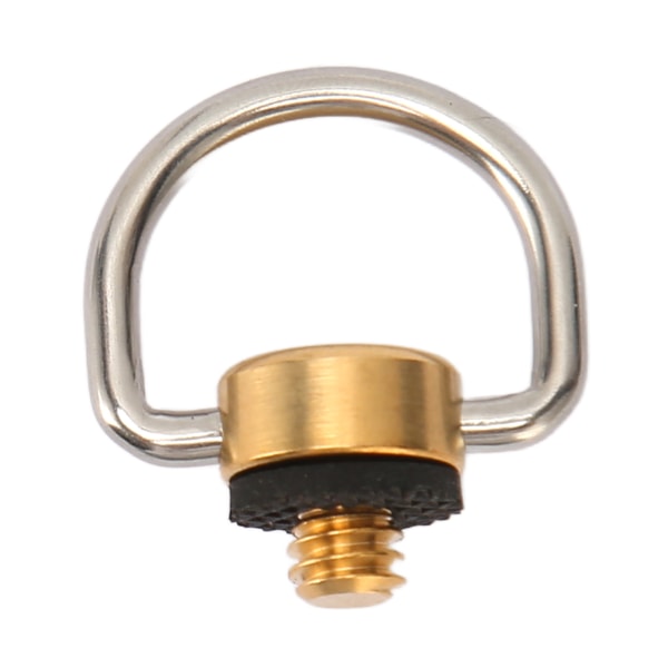 D-ring i rustfrit stål 1/4in 0,6mm D-ring skrue til GZ 38KT ML4 campinglys kamera sølv