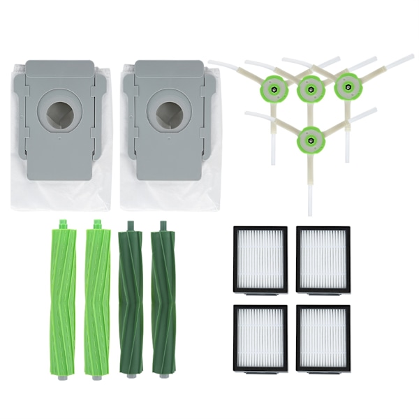 Pääharja, sivuharja-suodatin, pölynimuripussisetti Sopii Roomba I7 E5 E6
