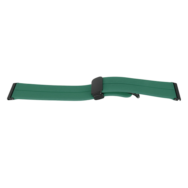 Silikonband med snabbkoppling för sportklockor med 24 mm magnetiskt vikbart spänne Passar för Suunto 7 9 D5i OD Green