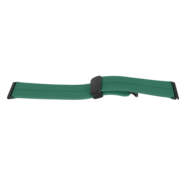 Silikonreim med hurtigkobling for sportsklokker med 24 mm magnetisk foldbar spenne Passer for Suunto 7 9 D5i OD Green