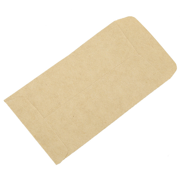 100 stk Kraftpapirposer Hvede Korn Risfrø Emballage Opbevaringspose Kuvert Stil 6*11cm
