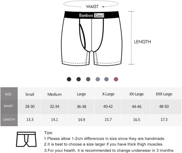 Bløde og åndbare boxershorts til mænd (4- eller 7-pak) sort Blå Grå Blå2 L sort Blå Grå Blå2 black Blue Gray Blue2 L