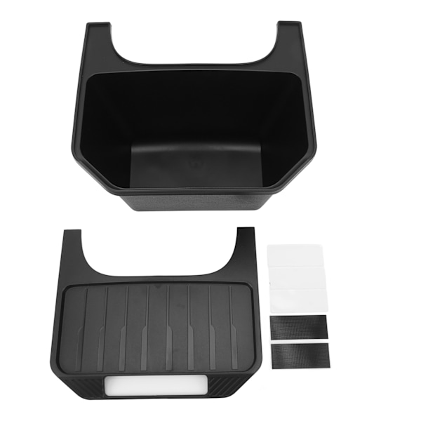 Bakre Center Förvaringslåda Stor Kapacitet Svart Snygg Förvaring Center Console Insats Organizer Ersättning för Tesla Model Y