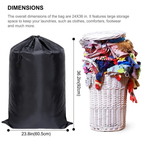 Stor tvättpåse [60 cm x 90 cm] Robust, rivtålig polyester[LD]
