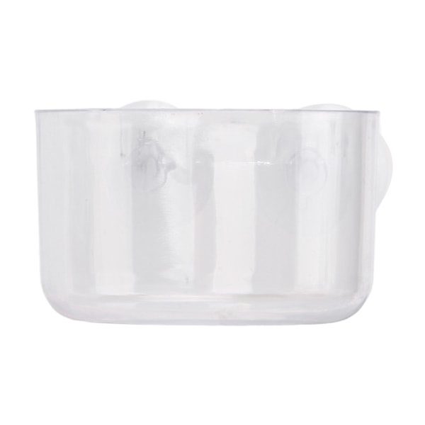 Aquarium Cone Red Worm Feeder Transparent fisktank matningskopp med sugkopp för fiskräkor