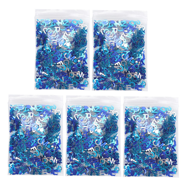 8mm Sininen Konfetti Juhla Glitter Paljetti Pöytäkoristeet Kiitospäivän Kastekirjeeseen