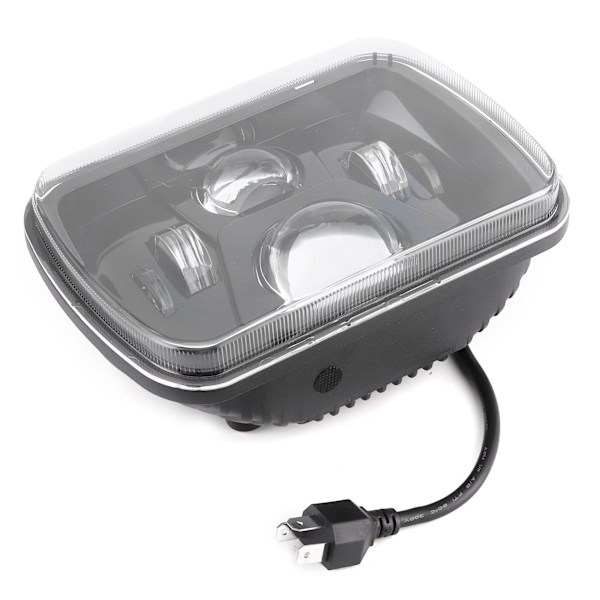 H4 7 tommers LED firkantet frontlys Høy lysstyrke 12‑24V Frontlykt Passer for Wrangler YJ