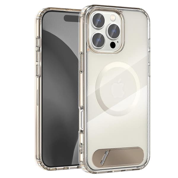 Deksler Kompatibel med iPhone 16 Pro Max, kompatibelt med MagSafe-stativ, fallsikkert PC + TPU-bakdeksel[LD]