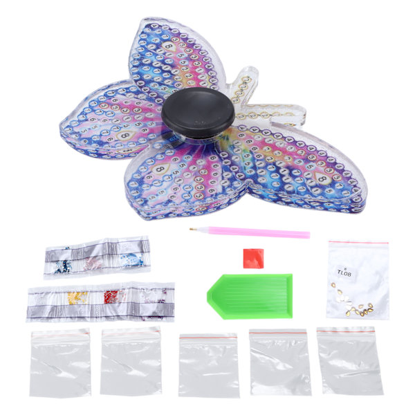 Rhinestone Maleri Ornament Farve Sommerfugl Form Dekoration DIY Forsyninger Kunstsæt
