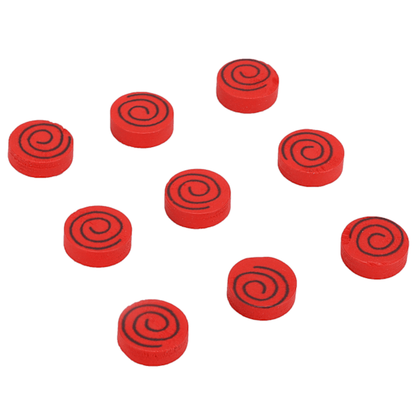 200 st Träcirklar 15mm DIY Röda Trämynt för Hantverksprojekt Brädspelsbitar Ornament