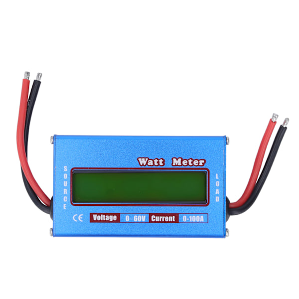 RC Watt Meter Exakt batterieffektanalysator RC Volt Amp Watt Tester med digital LCD-skärm för solsystem