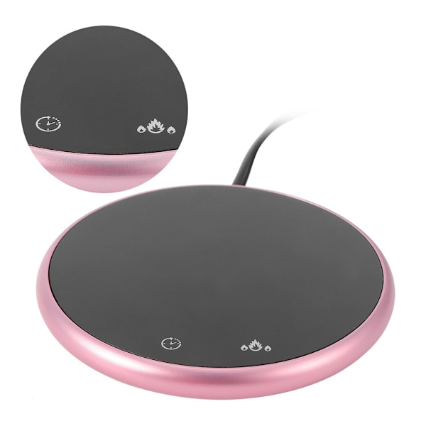 Koppvärmare Intelligent konstant temperaturbas Rosa Elektrisk värmekoppsmatta Kinesisk kontakt 220V
