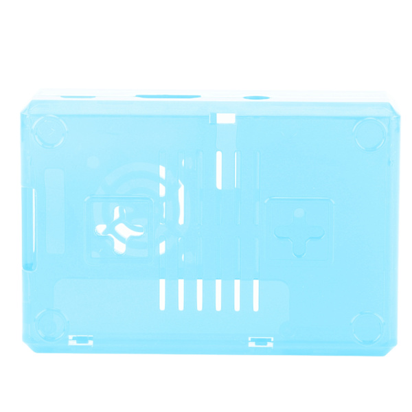 Shell Case Frosted Case Cover ABS for Raspberry Pi 3B 3B+ E Style with Screws (Blue)