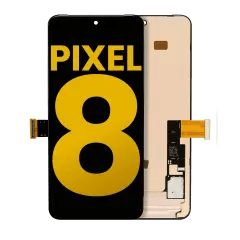 Rammeløs OLED-enhet (uten fingeravtrykkssensor) for Google Pixel 8 (renovert) (alle farger)