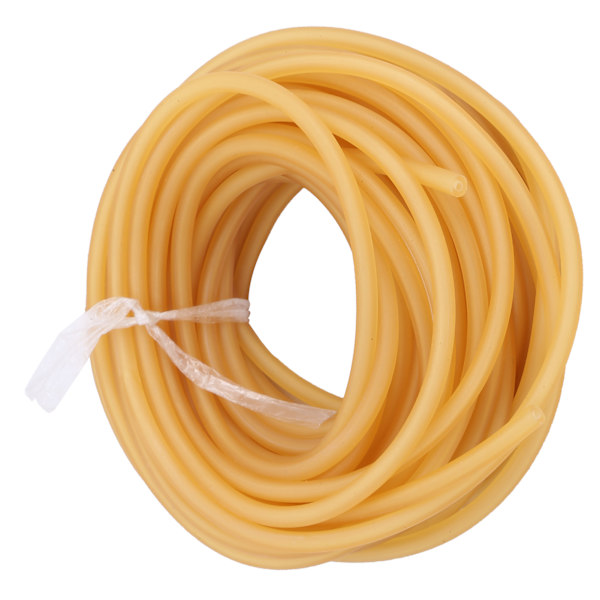 A1842 10 Meter Latex Slang Elastiskt Band Naturligt Latex Rör Utomhusjakt Tillbehör Gult